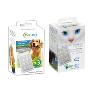 H2O Filtres Recharge pour Fontaine ChienChat