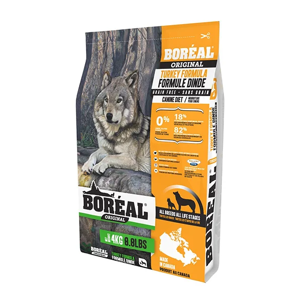 402-Boréal Original, Chien, sans grains, Dinde 4 kg