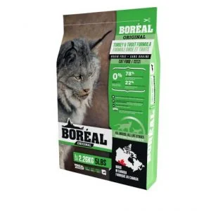 Boréal Original,Chat, sans grains, Dinde et Truite 2.26 kg