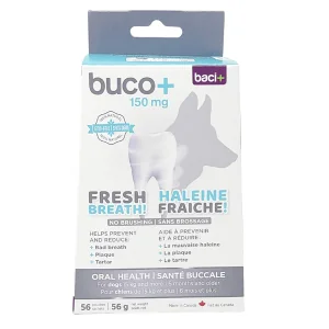 Buco+ santé buccale pour chiens de 15 kg et plus, 56g
